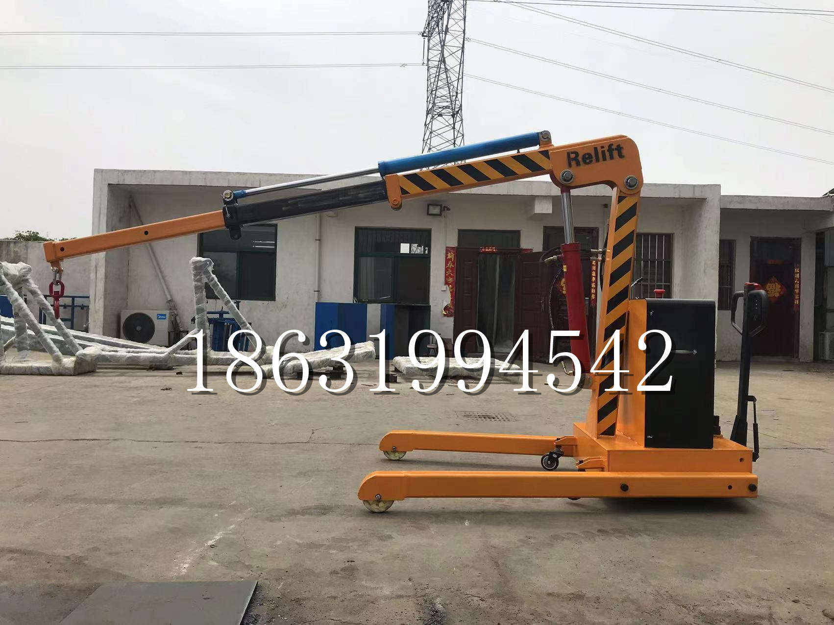 弥陀区久征定做3吨三轮随车吊 农用园林绿化移树吊 平板工程用小吊机