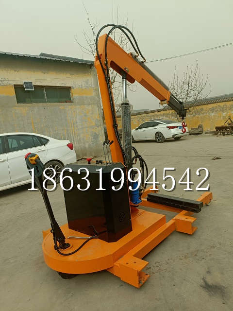 弥陀区自卸车厢随车吊 自制轮式四不像起重机 四驱平板吊 5吨 贵盛